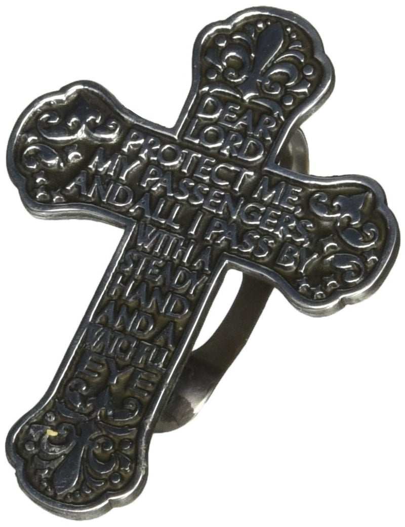 Cathedral Art (Abbey & CA Gift) Traveler's Prayer Cross Sun Visor Clip for Anniversary - Image 1